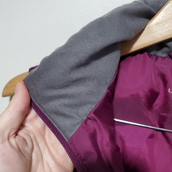 LANDS' END Down Filled Puffer Vest Full Zip Winter Eggplant Purple Women's Small - Picture 6 of 13